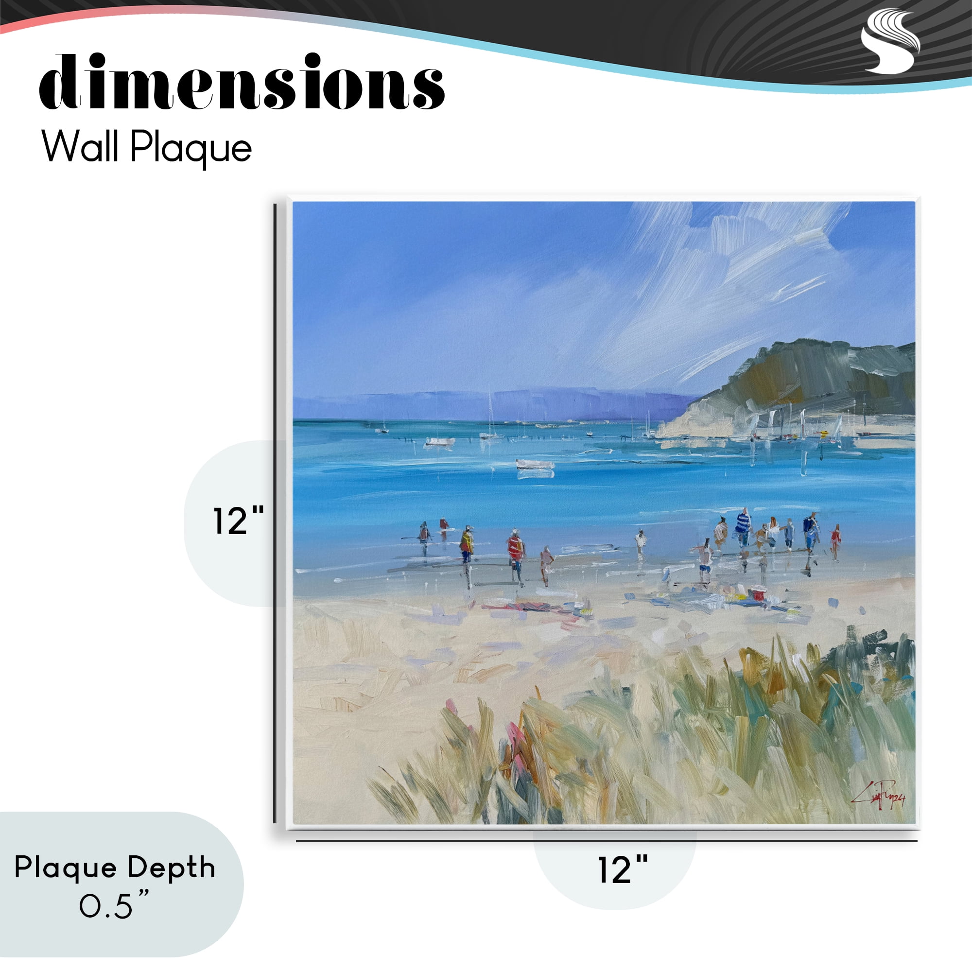 Stupell Industries Summer Sorrento Beachgoers Wall Plaque Art, design by Craig Trewin Penny
