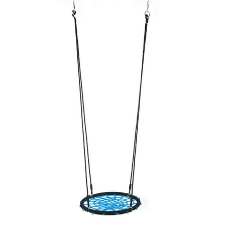 Tree Swings For Kids 24 Kids Outdoor Round Net Hanging Rope Nest Tree Swing Children Patio Toys Kid Spider Web Swing Nylon Rope Swivel Swing Seat