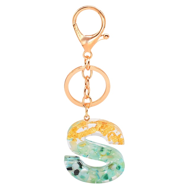 Kcodviy Keychain Color Letter Keychain Wrist Lanyard Wallet Translucent Resin Pendant Keychains Womens Slim Wallet Womens Holder Wallet Wrist Lanyard Women Lanyard for Men with Key Ring