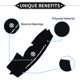 thumbnail image 3 of Cubiertas de tablero de Unique Bargains para Hyundai VeraCruz con audio, alfombrilla de tablero antideslizante de poliéster negra y azul, 3 of 6