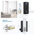 thumbnail image 2 of Smart Front Door Deadbolt Lock Fingerprint Keypad Keyless Entry  App Control with Gateway ,Keyless Entry Design, 2 of 5
