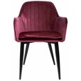 thumbnail image 2 of Sillón Comedor Eames Tapizado Rack & Pack  Vino Terciopelo Sala Habitación, 2 of 4
