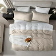 thumbnail image 4 of Virtu 3-Piece Duvet Cover Set, Soft Prewashed Bedding Set Queen with Pillow Shams, Linen, 4 of 8