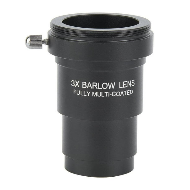 Tebru Barlow Lens, 3x Barlow Lens M42x0.75 Thread Interface for 1.25