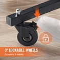 thumbnail image 6 of KFFKFF Table Tennis Set, Pro Indoor Ping Pong Experience, MDF Mobile Table, Easy-Fold Design with Swift Net Setup and Secure Locking Wheels, Assembles in Minutes, 18mm Playing Surface, 6 of 9