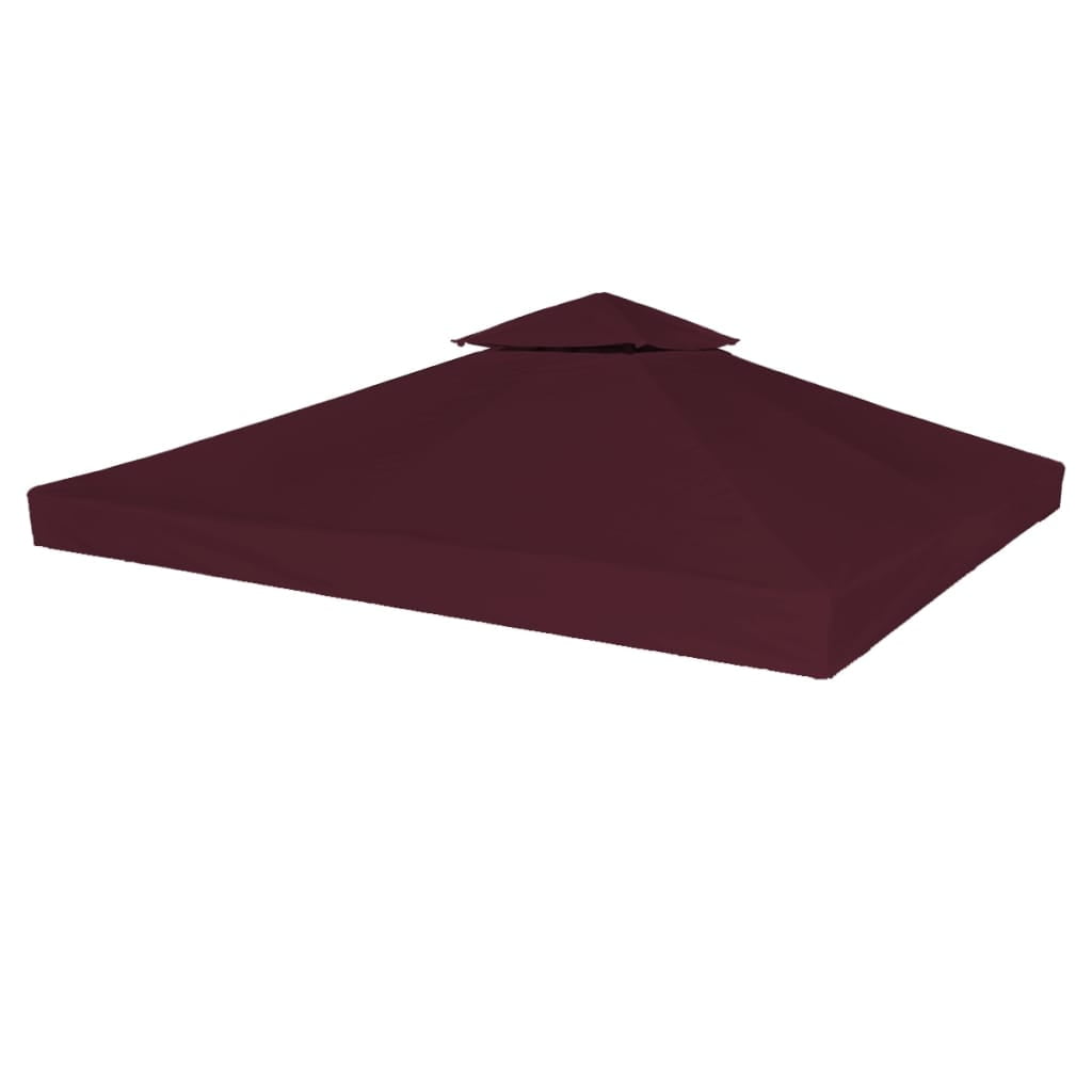 Kepooman 2 Layer Gazebo Canopy Top for Outdoor Garden, Red Kepooman 2 Layer Gazebo Canopy Top for Outdoor Garden, Red