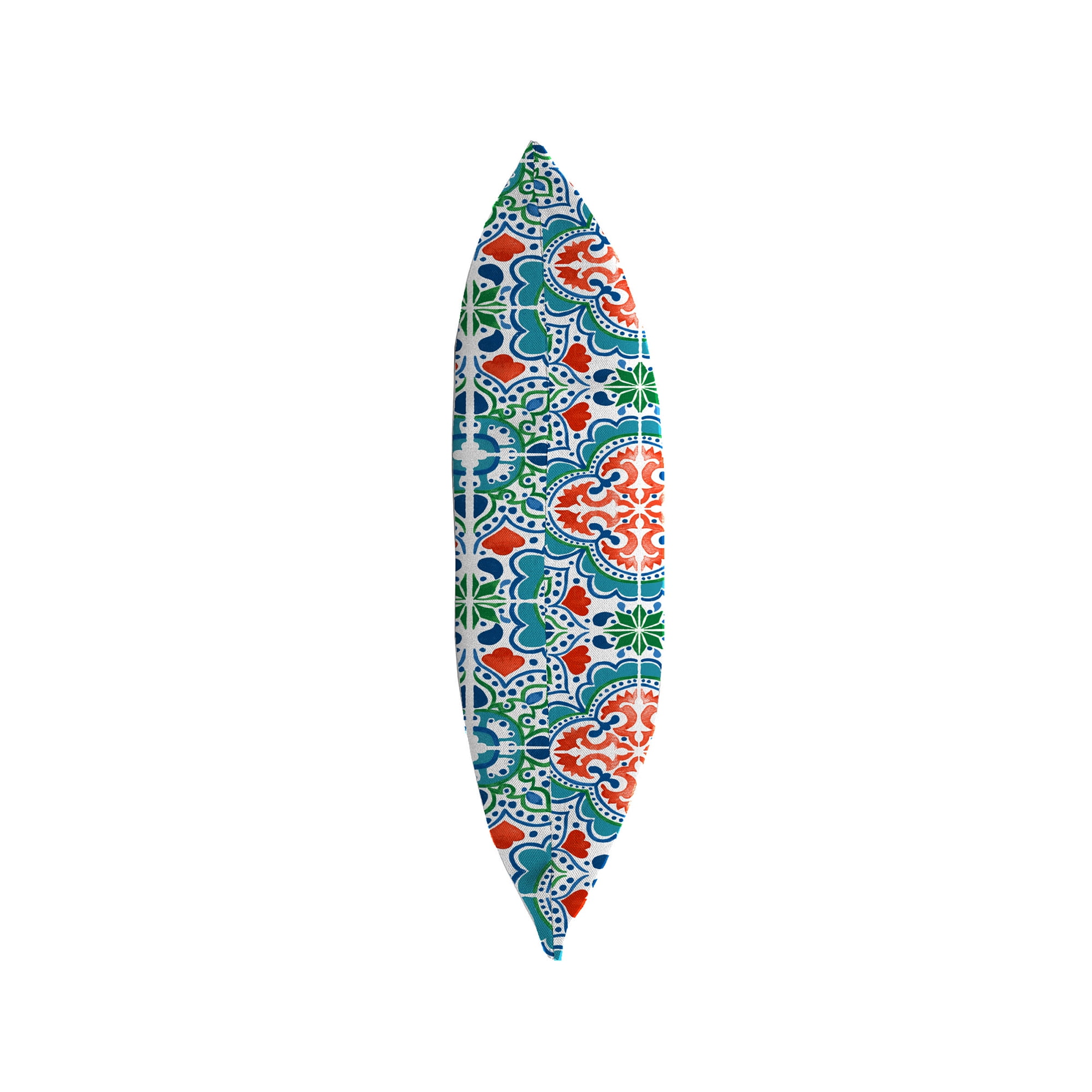 Jordan Manufacturing 22" x 22" Talavera Aqua Medallion Square Outdoor Throw Pillow (2 Pack)
