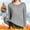Grey, variant on Women's Thermal Long Sleeve Pullover T-Shirt for Comfort and Warmth Ideal for Layering Under Clothing in Cold Weather