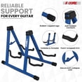 thumbnail image 2 of Heavy-Duty Double Guitar Stand – Adjustable A-Frame Floor Holder for Acoustic, Electric, Bass, Mandolin & Violin, Non-Slip Rubber Feet, Foldable for Stage/Studio, 2 of 10