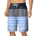 thumbnail image 3 of XINPING Big and Tall Swim Trunks for Men Slim Fit Hawaiian Print Quick-Dry Vacation Beach Shorts with Pockets Anti-Chafe Beach Shorts Bathing Suits, 3 of 6