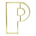 thumbnail image 6 of BalsaCircle 8" Gold P Metal 3D Wire Alphabet Number Sign Wedding Party Bar Tabletop Decorations, 6 of 6
