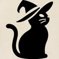thumbnail image 2 of CafePress - Black Cat With Witch Hat - Unisex Canvas Tote Bag, Beige, 1-Piece, 2 of 7