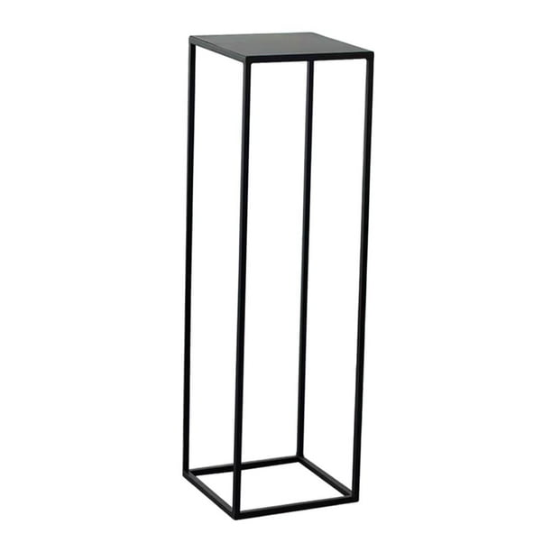 Centro de mesa con soporte para flores de boda, arreglo floral para accesorios de boda y cena. Negro 25x25x60cm