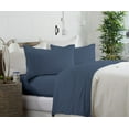 thumbnail image 6 of Royale Linens Blue Polyester Sheet Sets, Queen (4 Pieces), 6 of 9