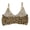 Beige, variant on Womens Bras Leopard Print Wireless Full Coverage Supportive Bralette Push Up Bras for Women