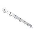 thumbnail image 3 of tredstone Space Aluminum Hooks Bar 3/4/5/6/7 Hooks Hat Clothes Robe Holder Rack Wall Mounted Bathroom Kitchen Hanger, 3 of 8