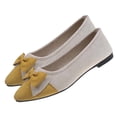 thumbnail image 5 of Women Fashion Bowknot Flats Comfortable Pointed Toe Dress Shoes Casual Shoes for Work Office Walking, 5 of 5