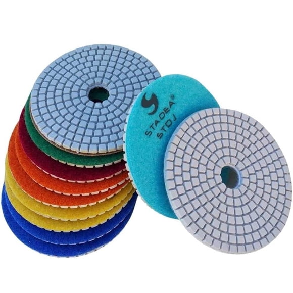 diamond polishing sanding grinding pads discs- For Granite Concrete Stone Marble Polishing 10 Pcs Grit 50 By STADEA