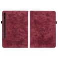 thumbnail image 2 of Case for Samsung Galaxy Tab S9 【11 inch】 , Butterfly & Rose Embossed Magnetic Clasp Stand Premium Multi-Angle Flip PU Leather Case with Stylus Holder Tablet Case,Red,For Galaxy Tab S9, 2 of 7