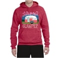 thumbnail image 3 of Happy Glamper | Fancy Camping Camper Van Caravan | Nature Lover Unisex Hoodie Sweatshirt, Vintage Heather Red, S, 3 of 5
