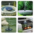 thumbnail image 6 of Solar Powered Bird Bath Fountain Pump, Outdoor Water Fountains For Pool, Garden, Aquarium (black), 6 of 9