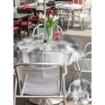 thumbnail image 5 of Outdoor Tablecloths with Umbrella Hole & Zipper, Grey Ombre Round Tablecloth 54 Inch, Vintage Simple Abstract Gradient Mottled Waterproof Table Cloth, Patio/Pool/Picnic Table Covers, 5 of 8
