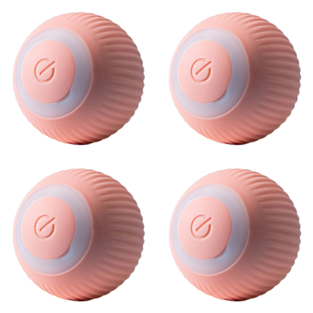Smart Cat Ball Interactivos Automático Rolling Cat Teaser Productos para (Rosa)