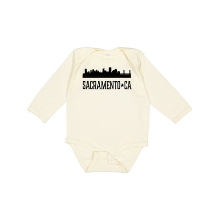 

Inktastic Sacramento California City Skyline Gift Baby Boy or Baby Girl Long Sleeve Bodysuit