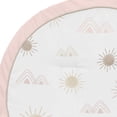 thumbnail image 3 of Sweet Jojo Designs Boho Desert Sun Girl Baby Playmat Tummy Time - Alfombra de juegos para bebés, color rosa, malva, dorado, gris pardo, bohemia, acuarela, montañas, suroeste, naturaleza, al aire libre, 3 of 4