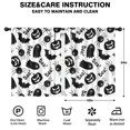 thumbnail image 2 of Small Window Curtains with Halloween Trick or Treat Candy and Bat Pattern,42x54in long Curtains Set, 2 of 5