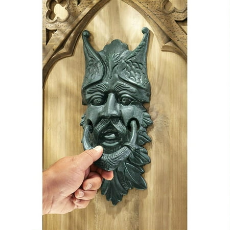 Design Toscano Castle Gladstone Greenman Cast Iron Door Knocker