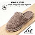 thumbnail image 5 of CHICVOMEY Fuzzy Slippers for women Memory Foam Non-slip House Shoes Plush Faux Fur house slipper Indoor Outdoor, 5 of 9