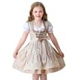 thumbnail image 2 of XXWXYD Girls Bavarian Dirndl Dress for 𝖮ktoberfest Be𝖾r Festival, German Traditional Cotagecore Outfit with Apron, Halloween Carniva𝗅 Par𝗍y Dress for Teens Fai𝗋ycore 𝖬edieval Theme, 2 of 9