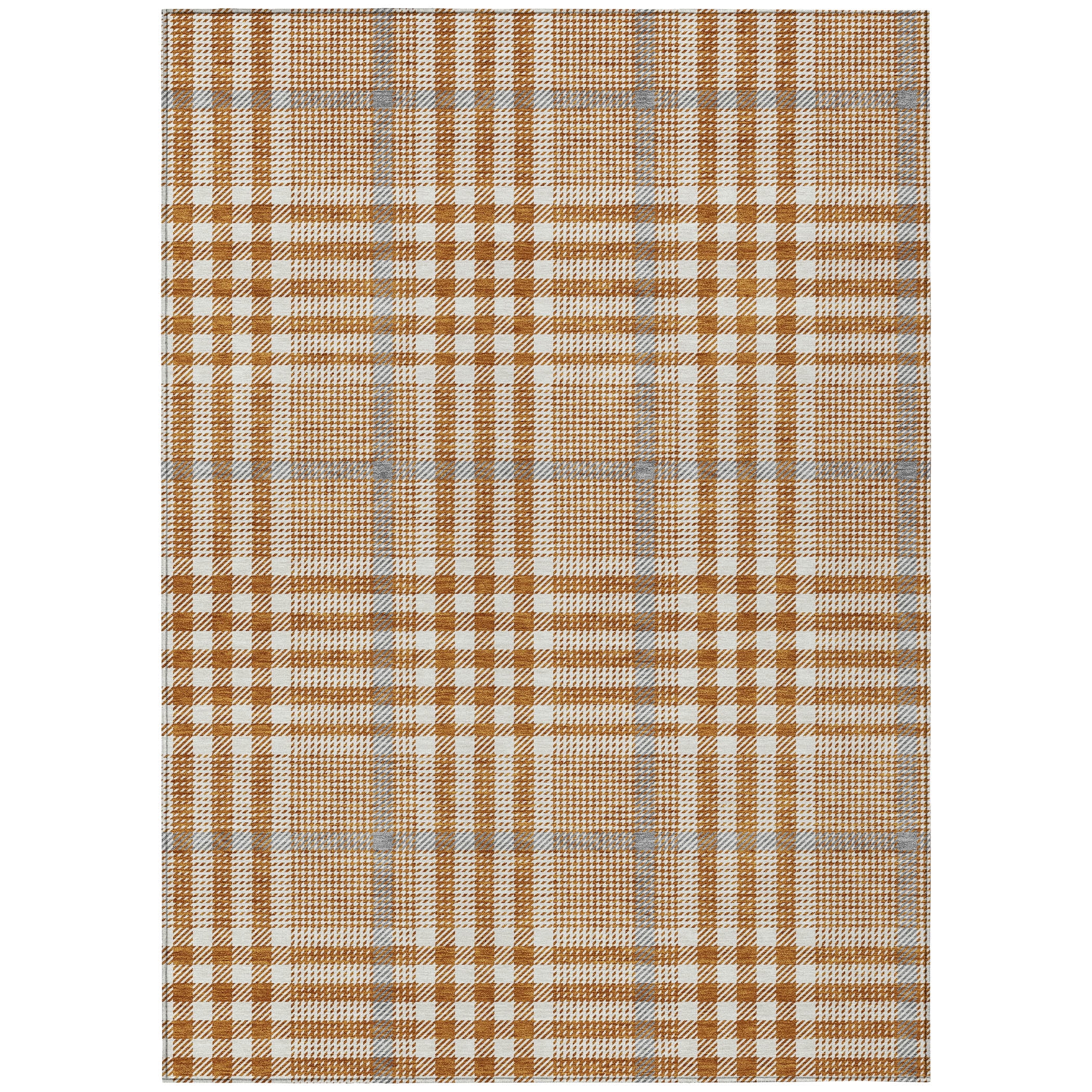Addison Rugs Chantille Indoor/Outdoor Transitional Geometric, Abstract Paprika Washable Rectangle Rug, 9' x 12'
