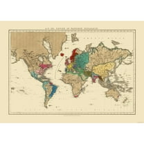 Historic Map - World Empire 1811 of Napoleon Bonaparte - Seely 1830 - 32.39 x 23 - Vintage Wall Art