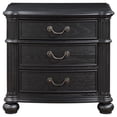 thumbnail image 3 of Celina 3-drawer Nightstand Bedside Table Black, 3 of 5