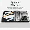 thumbnail image 6 of TECH CIRCLE Galaxy Z Fold 5 Case,Ultra-Thin Luxury Perfect Clear Plating Hard PC Crystal Transparent Kickstand Cover Anti-Scratch Shockproof Protection Case for Samsung Z Fold 5 5G 2023, Black, 6 of 7