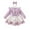 Purple, variant on Girls Dress Baby Long Sleeve Ruffles Floral Bowknot Princess Dress Headbands Dresses for Girls Hot Pink 9-12 Months