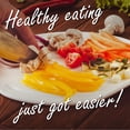 thumbnail image 6 of Round Cutting Board Plates,10 inch with Juice Grooves. Durable BPA-Free & Dishwasher Safe, Ideal for RVs, Camping, Small Spaces, Fruit Slicing, & Snack Serving (4, White, 10 Inches), 6 of 6