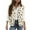 Beige, variant on Women's Sherpa Vest Sleeveless Button Down Floral Print Open Front Fuzzy Gilet Outerwear Fall Winter Warm Cozy Loose Fit Jacket