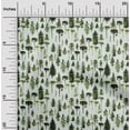 thumbnail image 2 of oneOone Polyester Spandex Forest Green Fabric Tree Dress Material Fabric Print Fabric By The Yard 56 Inch Wide, 2 of 4