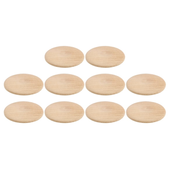 Unique Bargains Wood Hole Plugs, 10 Pack 40x30mm Wood Button Top Plugs Screw Hole Plugs
