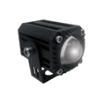 thumbnail image 1 of Faro LED para moto Rasen cuadrado con luz Amarillo-Blanco 1 LED lupa 360° 110M 12-80V 12W negro, 1 of 3
