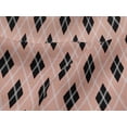 thumbnail image 4 of oneOone Viscose Jersey Peach Fabric Argyle Check Sewing Craft Projects Fabric Prints By Yard 60 Inches Wide, 4 of 5