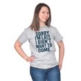 thumbnail image 3 of I Didn't Want to Come Introvert Funny Plus Size Crewneck Graphic Tee Shirt Brisco Brands 2X, 3 of 4