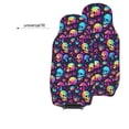 thumbnail image 6 of Honeii mushroom Skull star Print Car Seat Covers 2 Pieces, Full Set Universal Seat Covers for Cars, Waterproof Auto Seat Protectors, 6 of 7