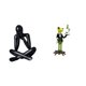 thumbnail image 1 of Escultura Abstracta De Rana Camarera, Figura Decorativa De Animal, Adorno Coleccionable Moderno Para Sala De Estar, Estantería, Chimenea, Entrada, Decoración Del Hogar., 1 of 8