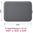 thumbnail image 4 of RAINYEAR - Funda protectora para portátil de 16 pulgadas, suave, acolchada y con cremallera, ideal para llevarla en el bolso., 4 of 4