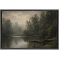 thumbnail image 6 of Framed Canvas Print Vintage Forest Landscape Wall Art Farmhouse Decorative for Living Room Bedroom - 16"x24" BLACK, 6 of 8