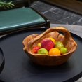 thumbnail image 2 of Greenage Cedar Wood Serving Basket with Handles, Fruit Basket, 13.2x11.8x9.4 inches, 2 of 11